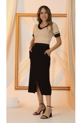 470156 Conjunto Ramany Blusa/Saia 